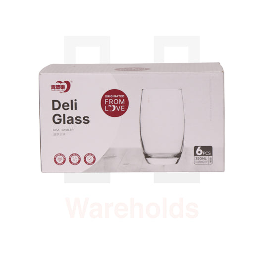 Deli Glass 6 Pcs Disa Tumbler Water Cup Set