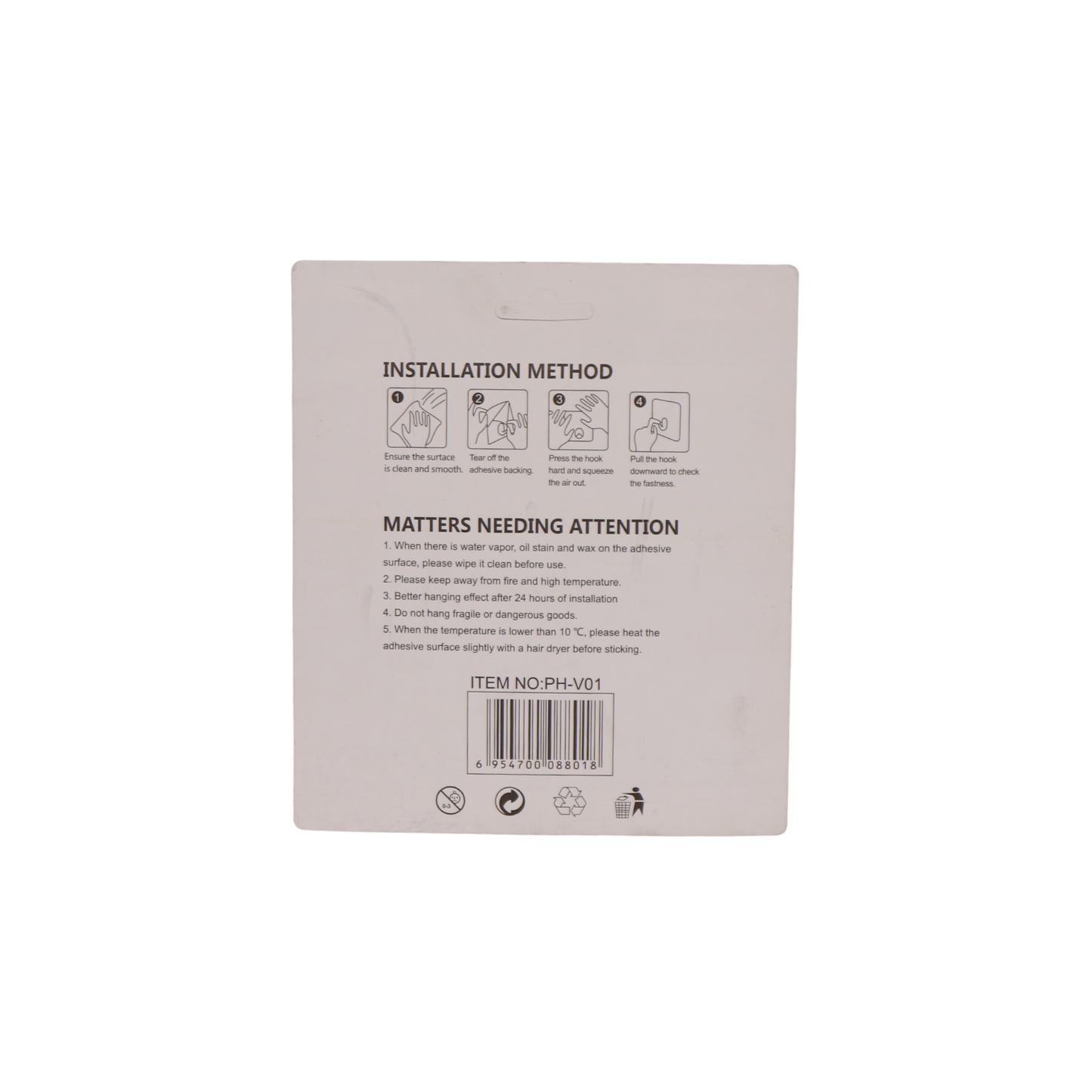 Phoenix 4pcs Square Hook