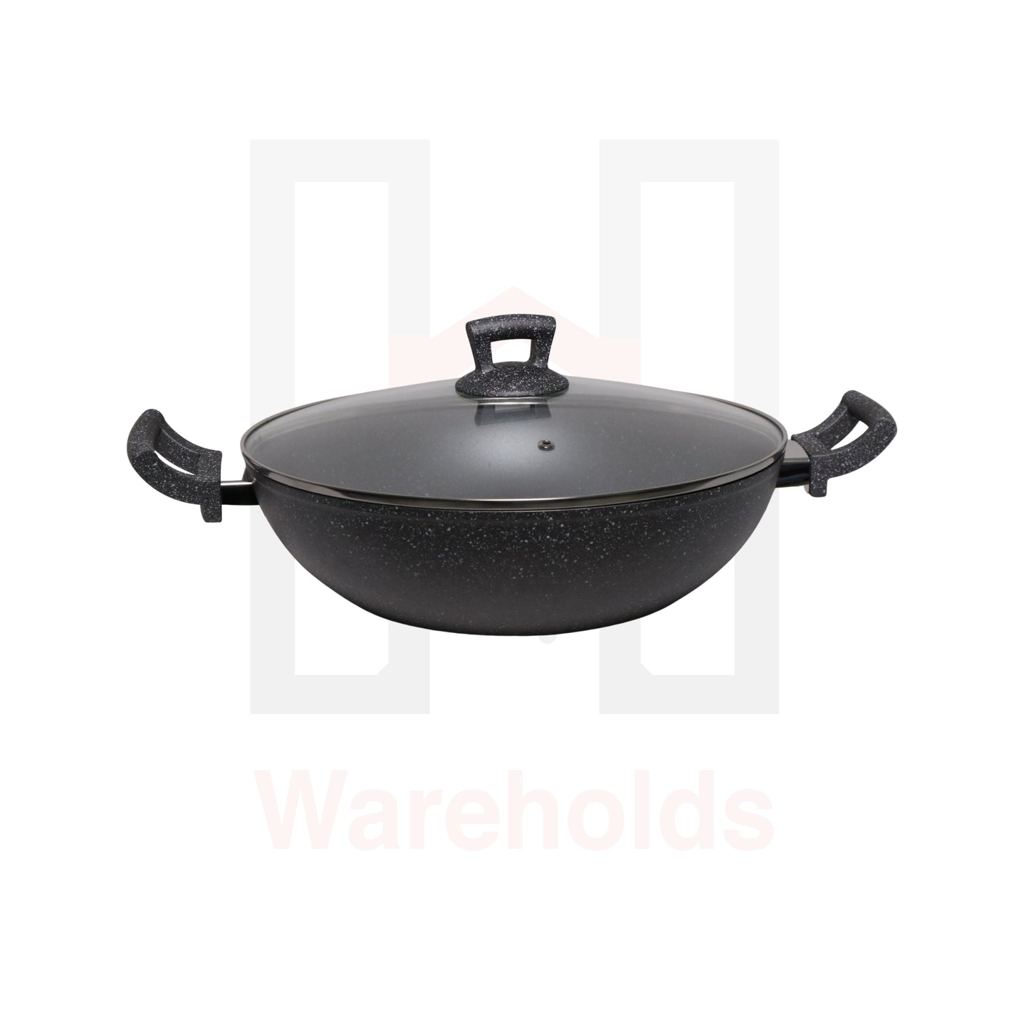 Phoenix Grey Marble Forged Wok Pot