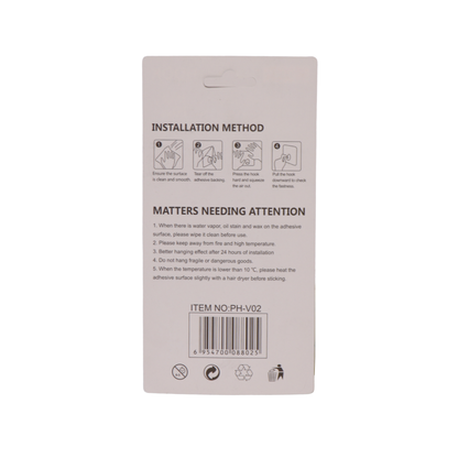 Phoenix 2pcs Round Transparent Hook