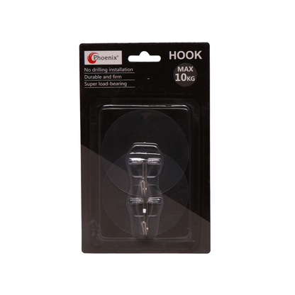 Phoenix 2pcs Round Transparent Hook