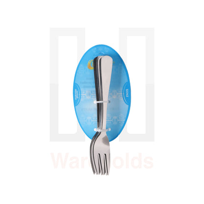 Phoenix 6 Pcs Stainless Steel Dessert Plain Fork Set (Inox)