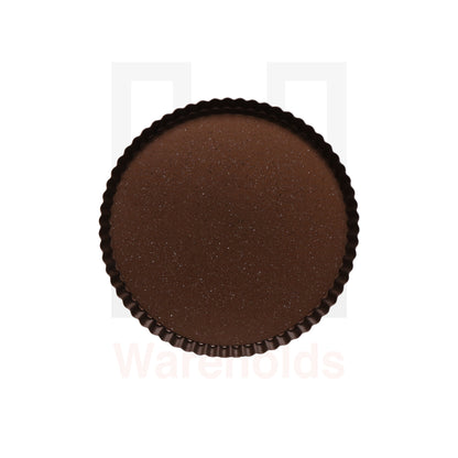Phoenix Brown Granite Fluted Tart Pan With Removable Bottom