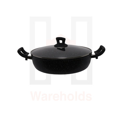 Phoenix Black Marble Forged Wok Pot