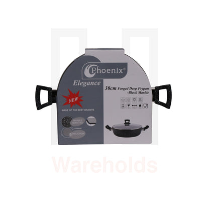 Phoenix Black Marble Forged Wok Pot