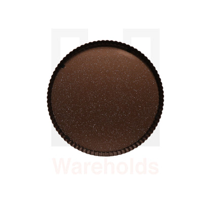 Phoenix Brown Granite Fluted Tart Pan With Removable Bottom