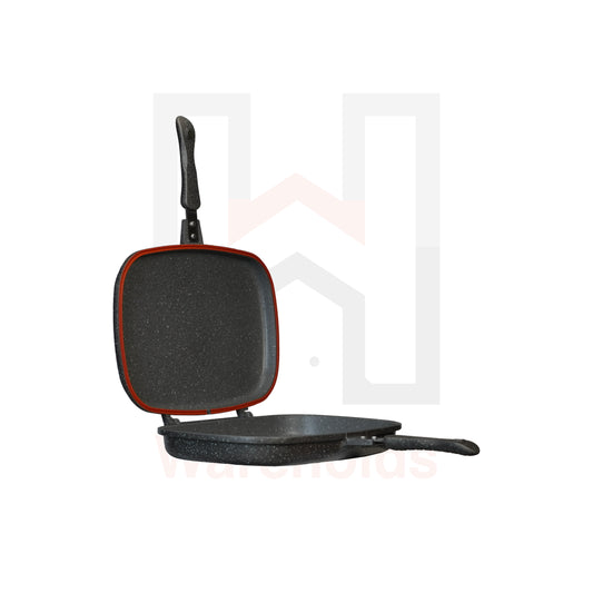 Phoenix 36cm Grey Marble Double Grill Pan