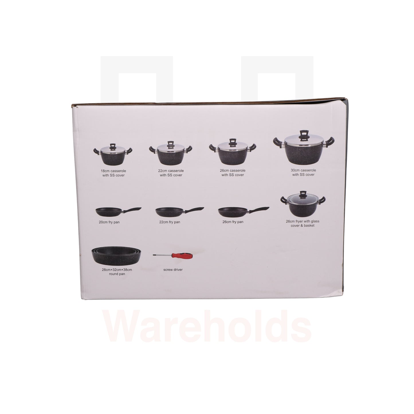 Phoenix 17 Pcs Black Marble Set (Granite)