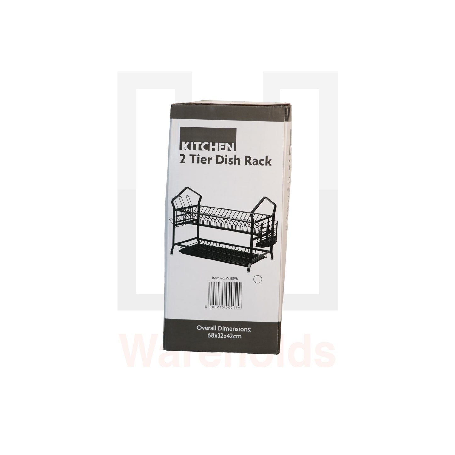 Phoenix 2-Tier Black Dish Rack
