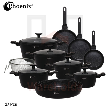 Phoenix 17 Pcs Black Marble Set