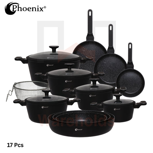 Phoenix 17 Pcs Black Marble Set