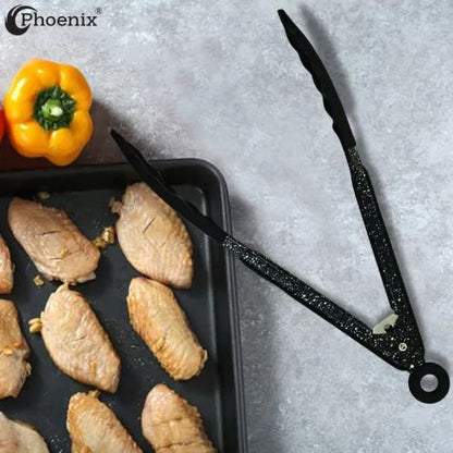 Phoenix Black Granite Food Tong