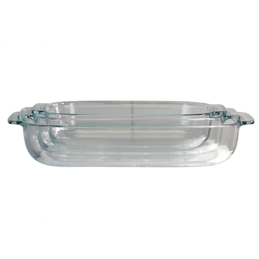 Phoenix Rectangular Pyrex Glassware with Lids (Per Piece)