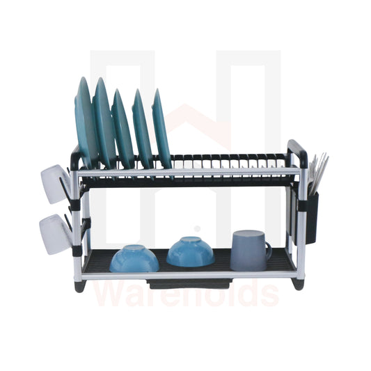 Phoenix Kitchen 2 Tier Black Aluminum Dish Rack