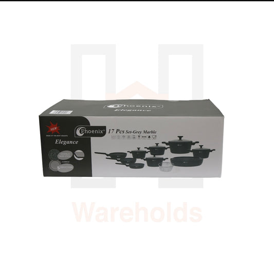 Aluminum die cast marble grey 17 pcs